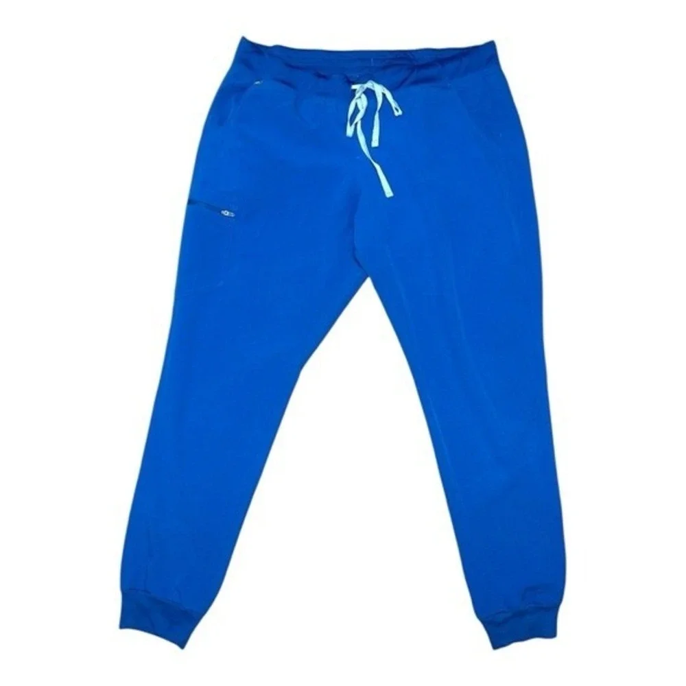Figs Royal Blue Scrub Top and Pants Set